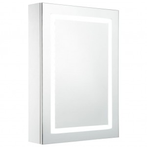 Mueble de baño con espejo LED 50x13x70 cm H
