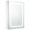 Mueble de baño con espejo LED 50x13x70 cm 2