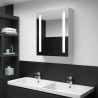 Mueble de baño con espejo LED 50x13x70 cm 1