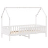 Estructura de cama infantil con cajones madera pino 90x190 cm 5