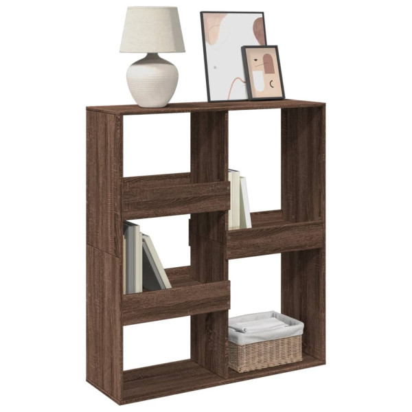 Separador de ambientes madera marrón roble 100x33x115 cm M 3