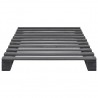 Estructura de cama de palés madera maciza de pino gris 90x200cm 3