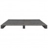 Estructura de cama de palés madera maciza pino gris 120x200 cm 3