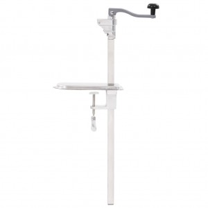 Abre-latas 70 cm alumínio e aço inoxidável prateado H