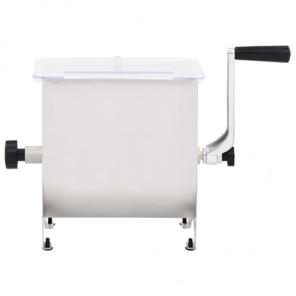 Misturador de carne manual c/ tampa aço inoxidável prateado M 2