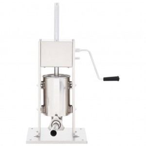 Máquina de enchidos manual 3 L aço inoxidável prateado H
