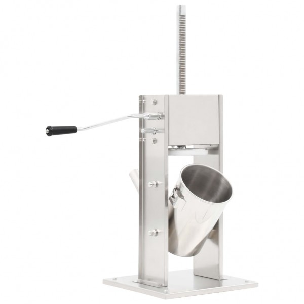 Máquina de enchidos manual 3 L aço inoxidável prateado M 3