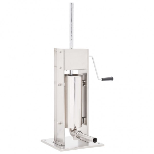 Embutidora manual de acero inoxidable plateado 5 L D