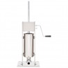Embutidora manual de acero inoxidable plateado 5 L 2