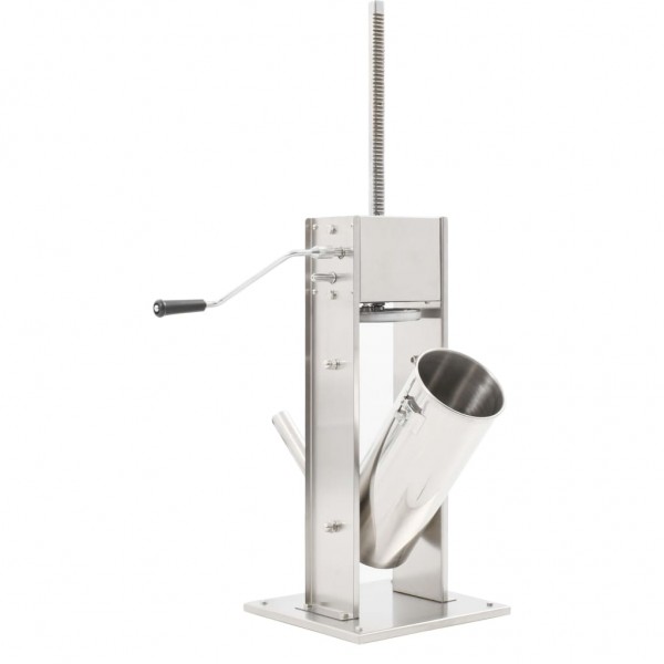 Embutidora manual de acero inoxidable plateado 5 L M 3
