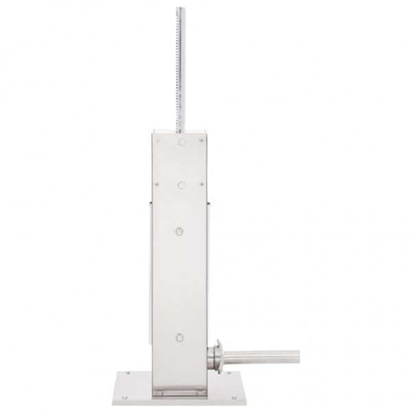 Máquina de enchidos manual 5 L aço inoxidável prateado M 4