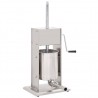 Embutidora manual de acero inoxidable plateado 10 L 1