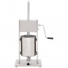 Embutidora manual de acero inoxidable plateado 10 L 2