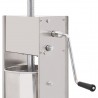 Máquina de enchidos manual 10 L aço inoxidável prateado 5