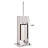 Embutidora manual de acero inoxidable plateado 15 L 1