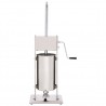 Embutidora manual de acero inoxidable plateado 15 L 2