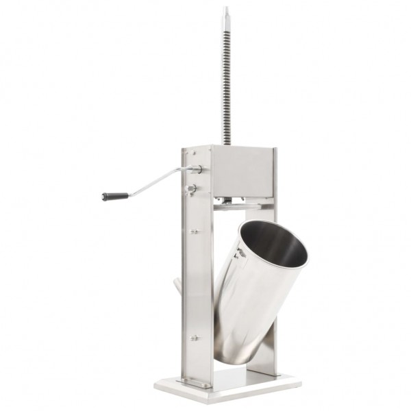 Embutidora manual de acero inoxidable plateado 15 L M 3