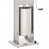 Máquina de enchidos manual 15 L aço inoxidável prateado 5