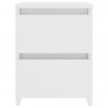 Mesitas de noche 2 uds madera contrachapada blanco 30x30x40 cm 5