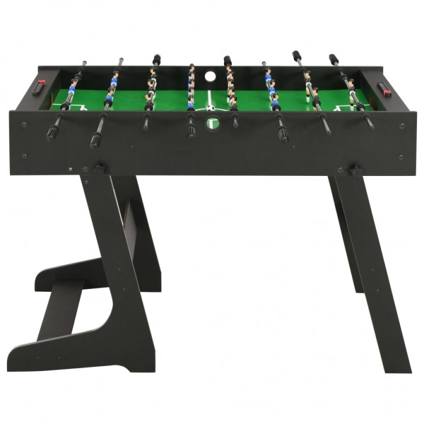 Futbolín plegable negro 121x61x80 cm M 4