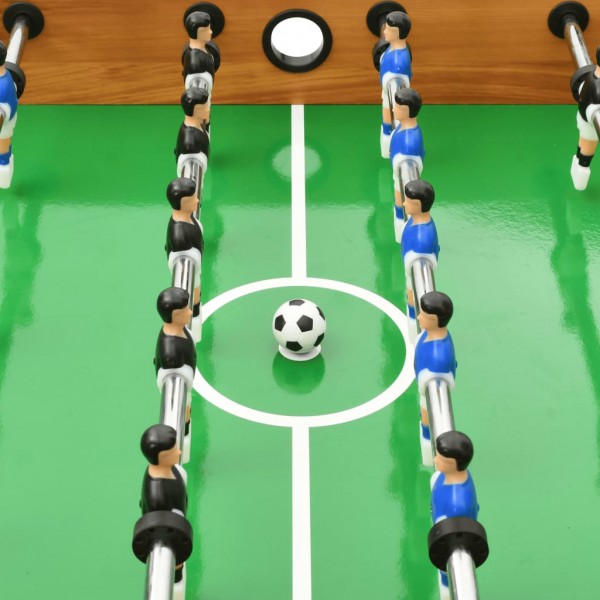 Futbolín plegable marrón claro 121x61x80 cm M 3