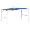 Mesa de ping pong con red azul 152x76x66 cm 1