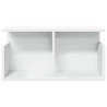 Mueble de pared madera de ingeniería blanco 60x20x30 cm 4
