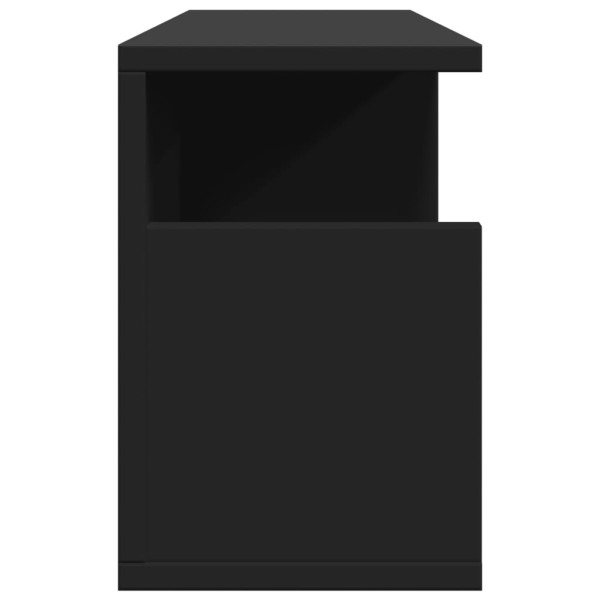 Armário de parede 60x20x30 cm derivados de madeira preto M 5