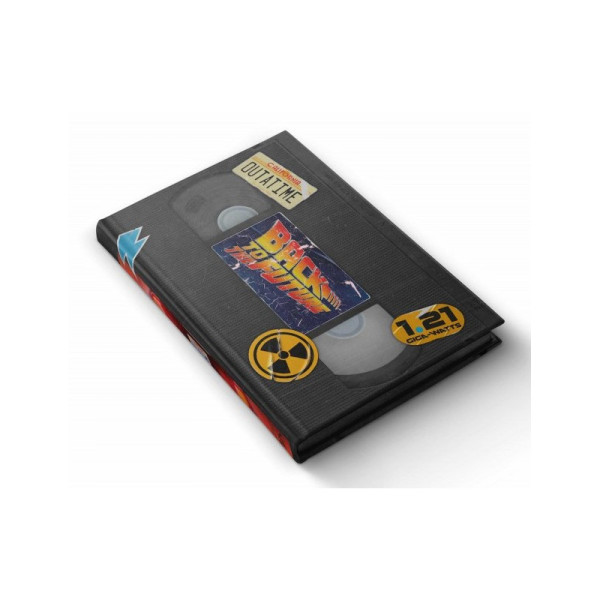 Set papeleria vhs sd Toys Regreso al Futuro libreta chapas y boligrafo M 3