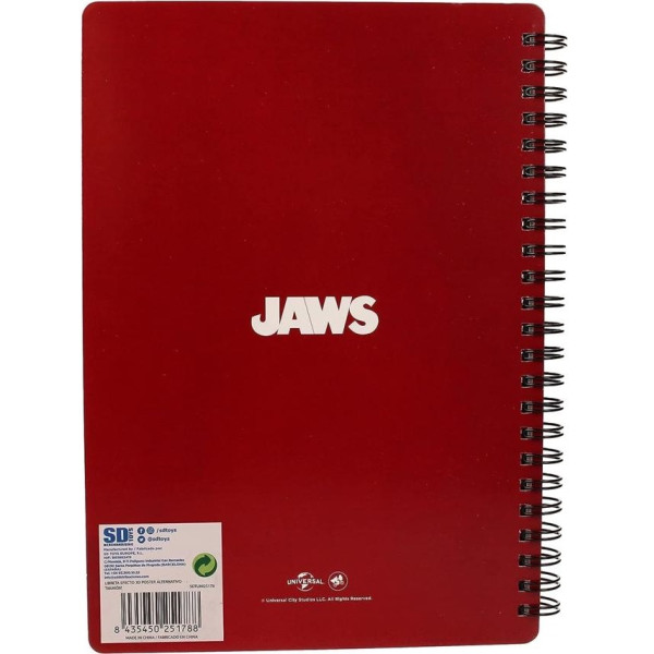 Libreta efecto 3d sd Toys poster alternativo Tiburon M 2