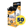 Caja de 50 unidades boligrafo tinta aceite punta 1.0 mm negro bic cristal 1