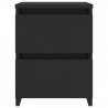 Mesas de cabeceira 2 pcs 30x30x40 cm contraplacado preto 5