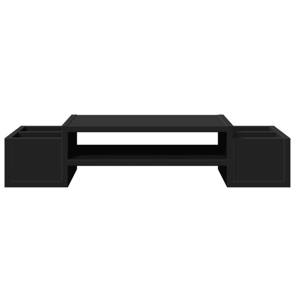 Suporte para monitor c/ arrumação derivados de madeira preto M 4