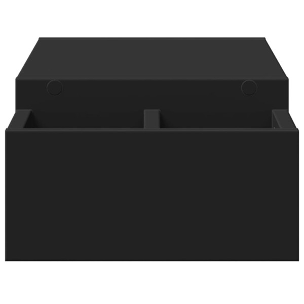 Suporte para monitor c/ arrumação derivados de madeira preto M 5