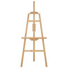 Caballete de pintura madera maciza pino 53.5x95x127 cm 3