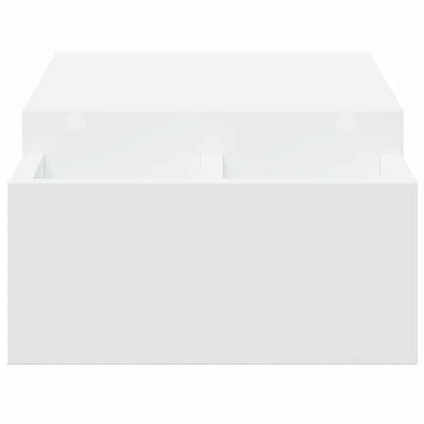 Suporte para monitor c/ arrumação derivados de madeira branco M 5