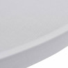Mantel cubierta elástica de mesa alta Ø 60 cm Blanco 2 unidades 4