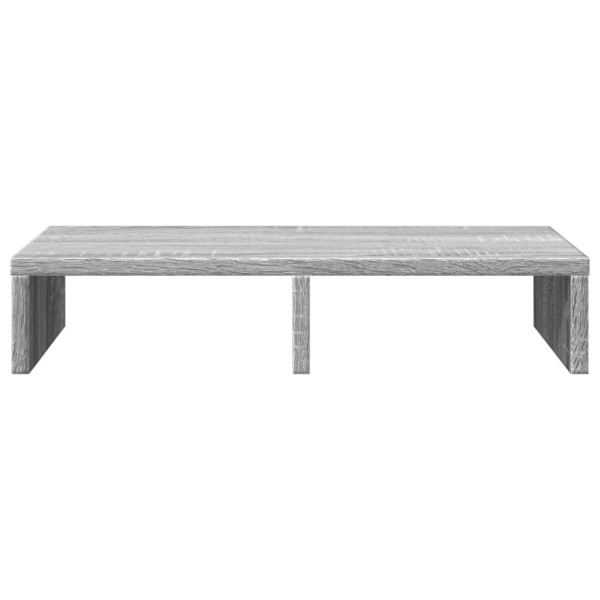 Soporte de pantalla madera ingeniería gris Sonoma 50x27x10 cm M 4