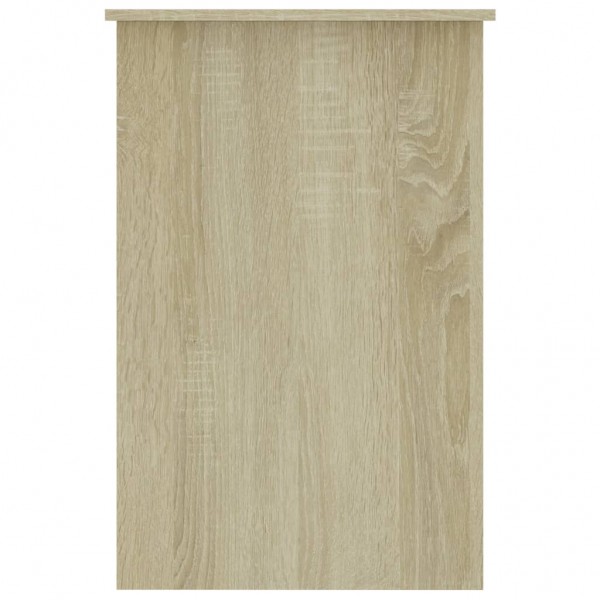 Escritorio de aglomerado color roble Sonoma 100x50x76 cm M 5