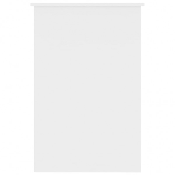 Escritorio de aglomerado blanco brillante 100x50x76 cm M 5