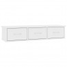 Estante cajones para pared contrachapada blanco 88x26x18.5 cm 1