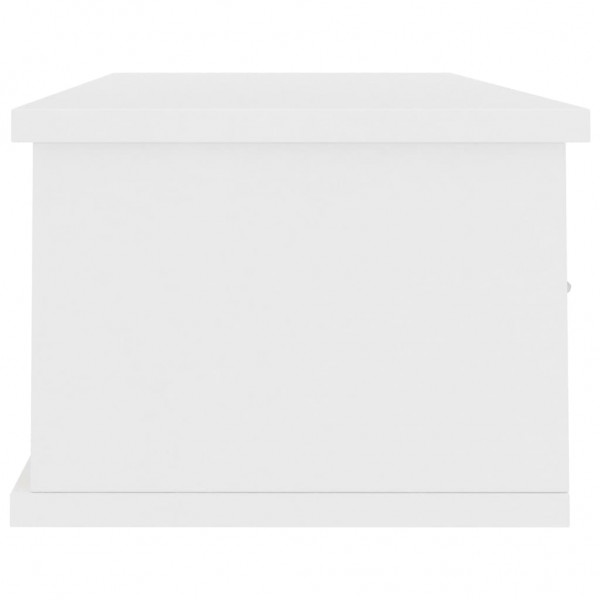 Estante cajones para pared contrachapada blanco 88x26x18.5 cm M 5