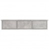Estante cajones para pared contrachapada hormigón 88x26x18.5cm 4