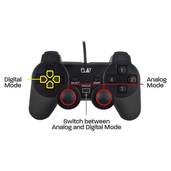 GAMEPAD EWENT PL3330 negro M 4