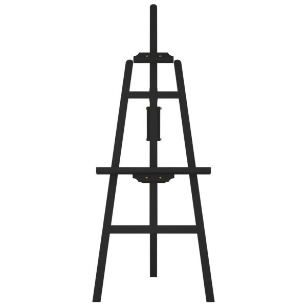 Caballete de pintura madera maciza pino negro 53.5x95x127 cm M 3