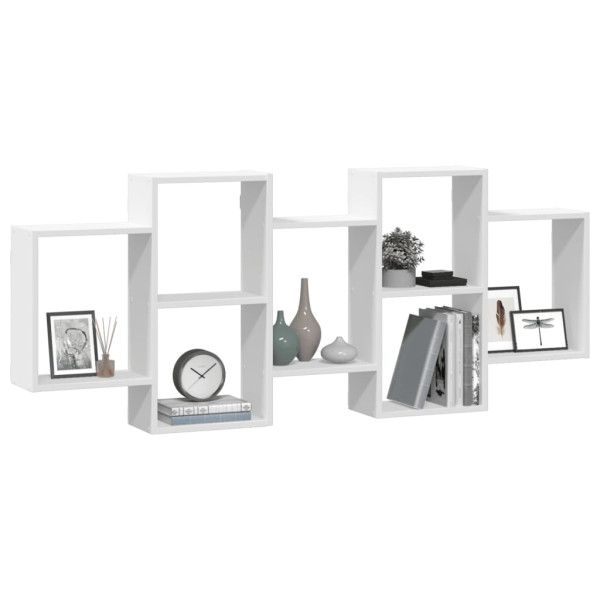 Prateleira de parede 159x18x65 cm derivados de madeira branco M 3