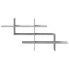Estante de pared madera ingeniería gris Sonoma 124.5x18x60.5 cm 4