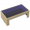 Mesa de centro con Infinity LED roble Sonoma 90x50x30 cm 3
