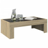 Mesa de centro con Infinity LED roble Sonoma 90x50x30 cm 5
