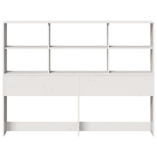 Cabecero de cama almacenaje madera maciza pino blanco 140 cm M 4